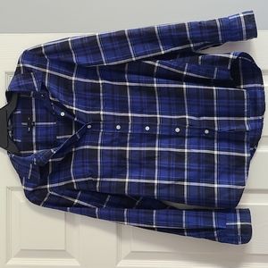 Blue Gap plaid shirt size S
